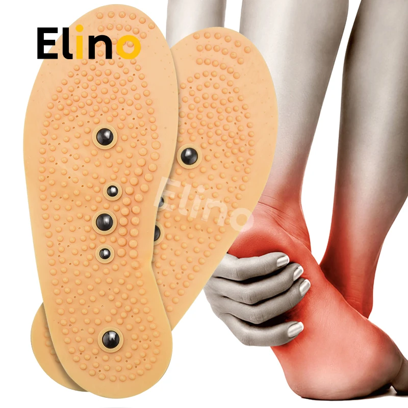 

Elino Магнитная терапия стельки резиновый магнит массаж ног Регулируемый крой Уход за ногами коврик для обуви для мужчин и женщин мужчин