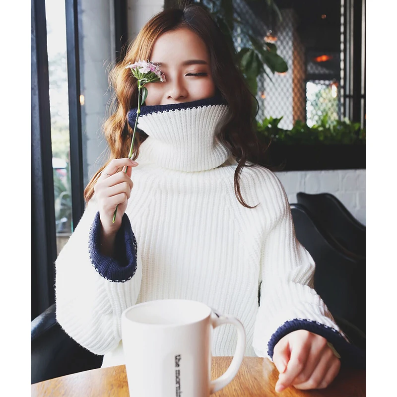 Свитера с высоким воротом длинным рукавом короткие пуловеры рукав летучая мышь