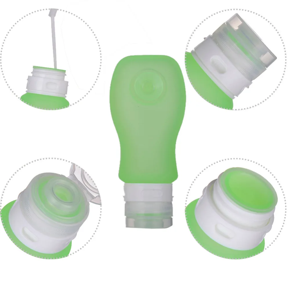 Герметичный силиконовый портативный медицинский Сжимаемый многоразовый флакон