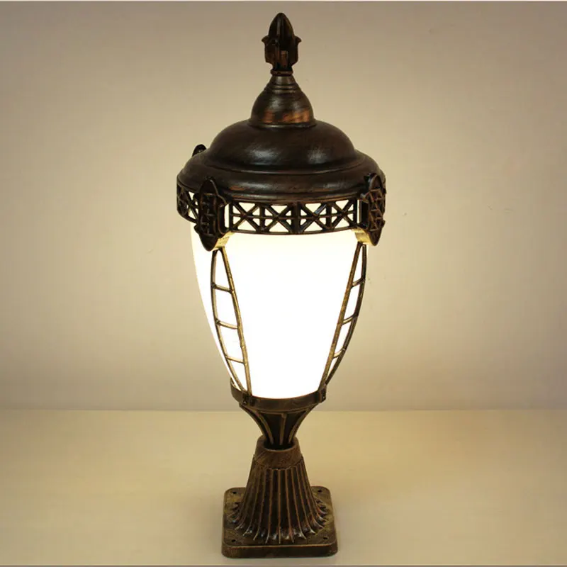 Европейская Водонепроницаемая наружная лампа столбик забора двора комьюнити E27