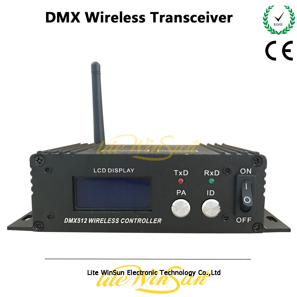 Litewinsune 1 шт. беспроводной приемопередатчик DMX512 ЖК дисплей 126 каналов частота
