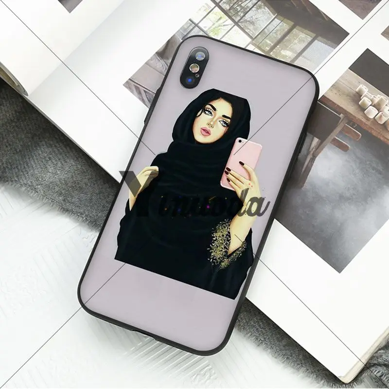 Yiuoda Модный мусульманский чехол для девочек iPhone X XS MAX 6 6S 7 7plus 8 8Plus 5 5S