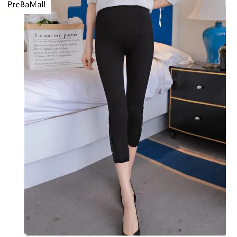 Беременности и родам 7 точка штаны комплект летней одежды кружевные хлопковые