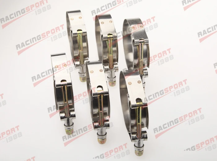 Упаковка из 6 шт-2 25 &quotт Болт Хомуты турбо трубы шланг муфта нержавеющей стали 60-68