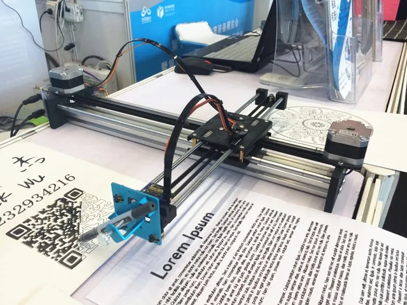 SWMAKER металлическая Версия Drawbot надпись робот XY-плоттер чертежная машина полный комплект X ось Y пишущий робот поддержка лазерного moduel