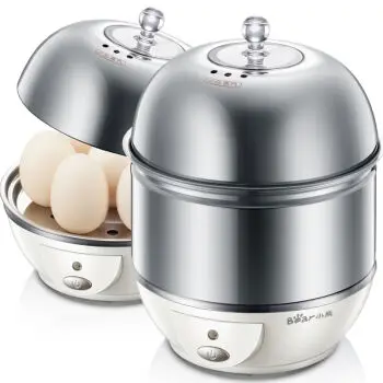 Bear 220V Bear Egg Boilers Household Stainless Steel Steaming Bowl of Egg White