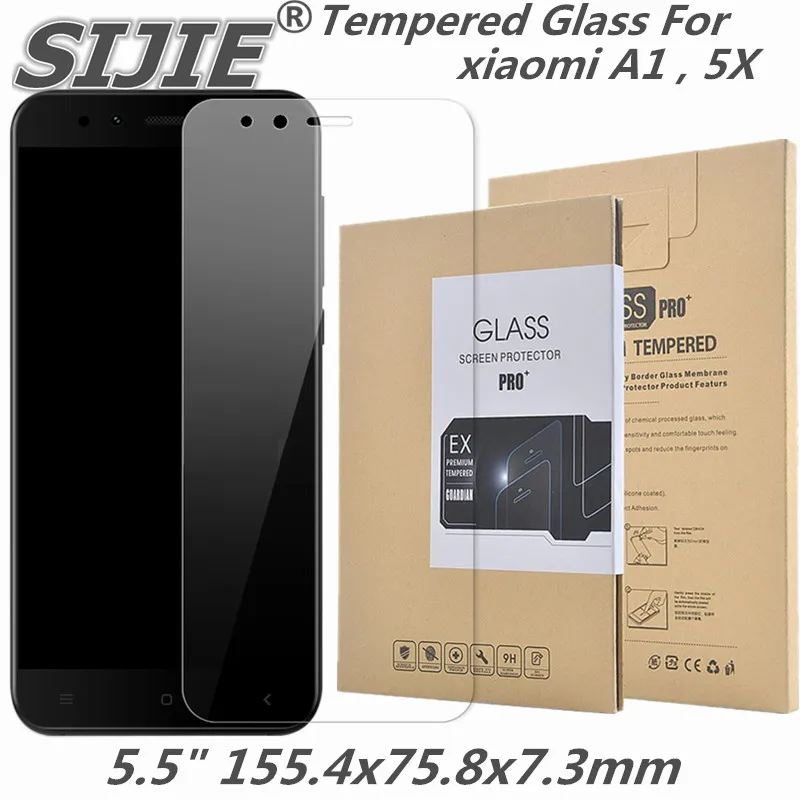 Tempered Glass For xiaomi A1 5X screen protective cover MI MI5X MIA1 5.5 inch 5 X smartphone toughened case 9H on crystals | Мобильные