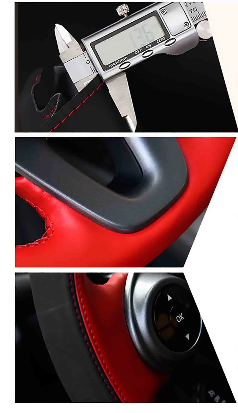 Чехол на руль DIY для smart 453 fortwo forfour чрезвычайно мягкая кожаная оплетка на рулевом колесе внутренних аксессуаров