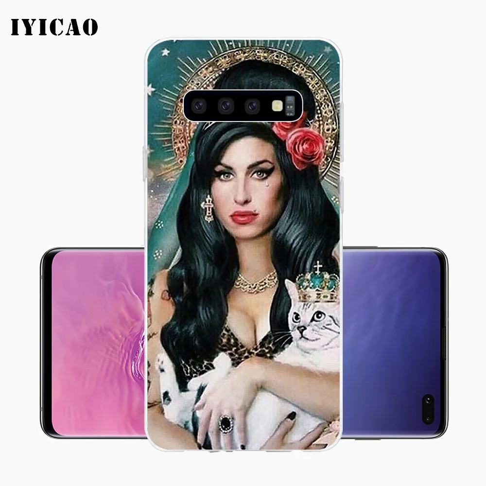 IYICAO Amy Winehouse Мягкий силиконовый чехол для телефона Samsung Galaxy S10e S10 S9 S8 Plus S7 Edge TPU