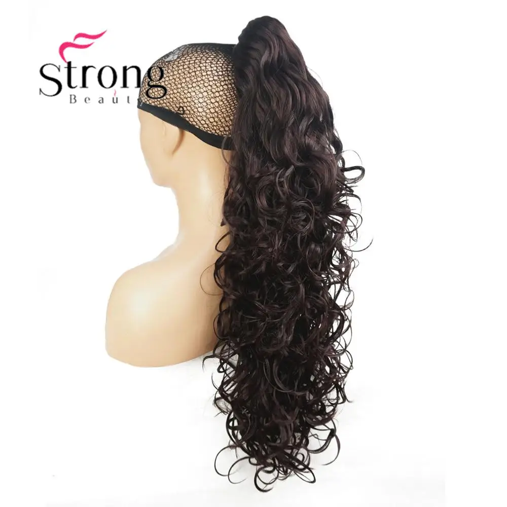 StrongBeauty женская обувь для девочек синтетическая X-Long W прекрасная форма коготь зажим конский хвост пони волосы расширенный выбор цвета - Цвет: 2SP99T