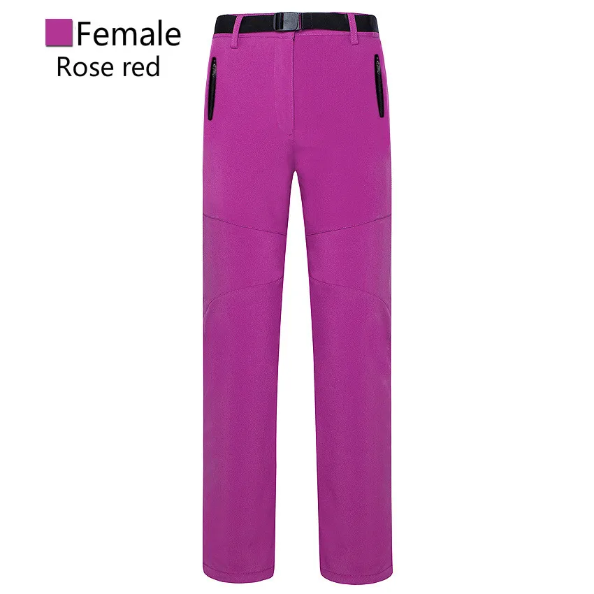 

In the spring and autumn outdoors, men and women wear thickened Fleece Pants, warm soft shells, and climbing pants