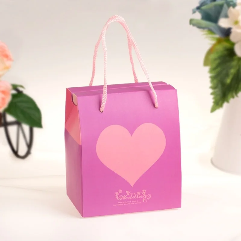 10 шт./лот творческие коробки для конфет розовые с надписью Sweet Love Подарочная