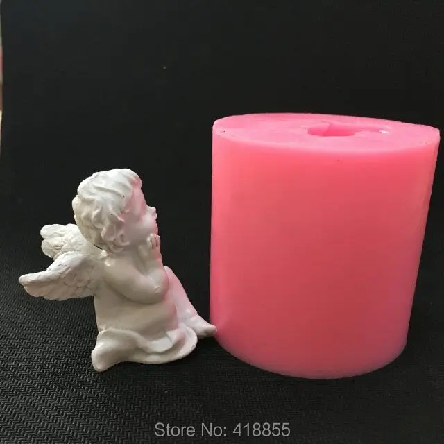 Силиконовая 3d форма для мыла в виде Купидона ангела свечи сделай сам украшения