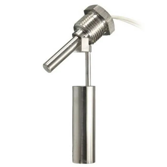 

Hot sale 1 pcs 10W Stainless Steel Liquid Water Level Sensor Horizontal Mounting Float Switch Plastic Ball Float