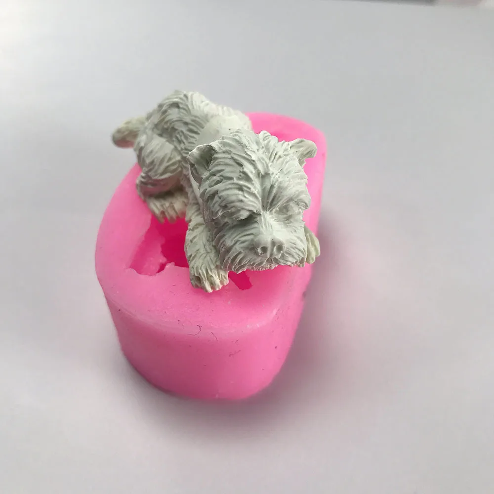 Горячие 3d Тигр собака силиконовые формы торт плесень | Дом и сад