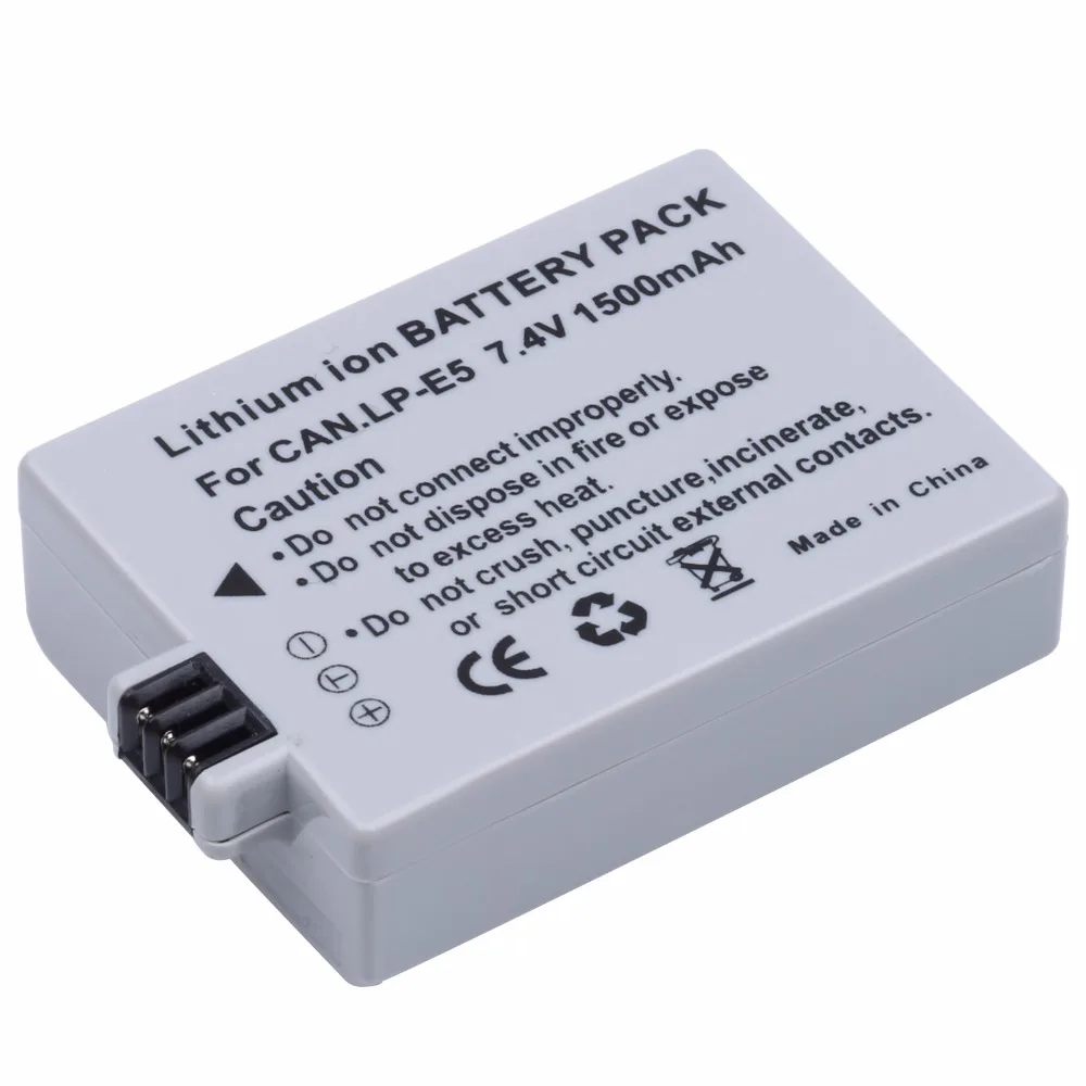 Аккумуляторная батарея Probty 1500 мАч для Canon EOS Rebel XS Rebel T1i Rebel XSi 1000D 500D 450D Kiss X3 Kiss X2 Kiss F Аккумуляторная батарея Probty 1500 мАч для Canon EOS Rebel XS Rebel T1i Rebel XSi 1000D 500D 450D Kiss X3 Kiss X2 Kiss F