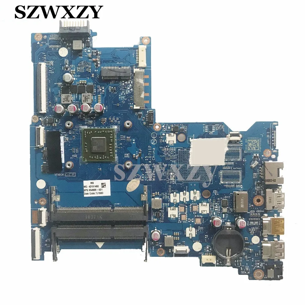 Для HP 15 BA AF серии Материнская плата ноутбука 854968 601 501 BDL51 LA D711P с E2 7110