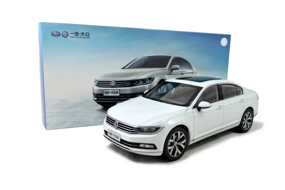 Модель Paudi 1/18 1:18 Масштаб VW Magotan(Passat B8) белая литая модель автомобиля игрушка модель автомобиля открываются двери