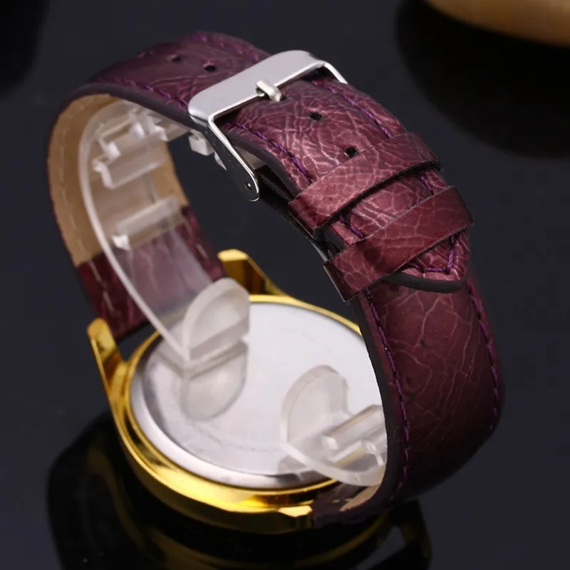 2018 новые кварцевые часы кожаный ремешок горный хрусталь Женские простые