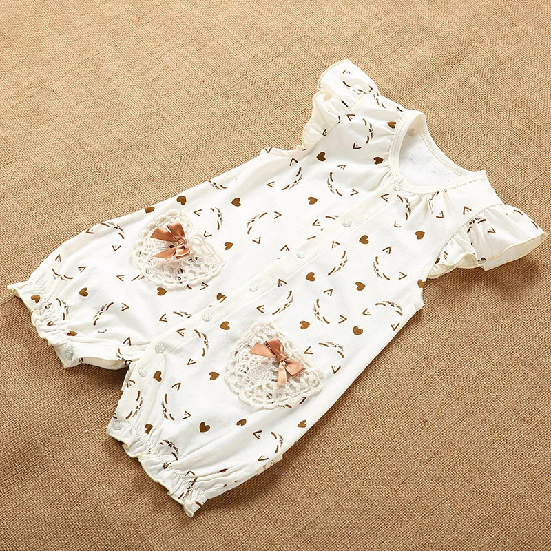 Mohocako естественно Цветной хлопок летняя одежда для новорожденных Детские