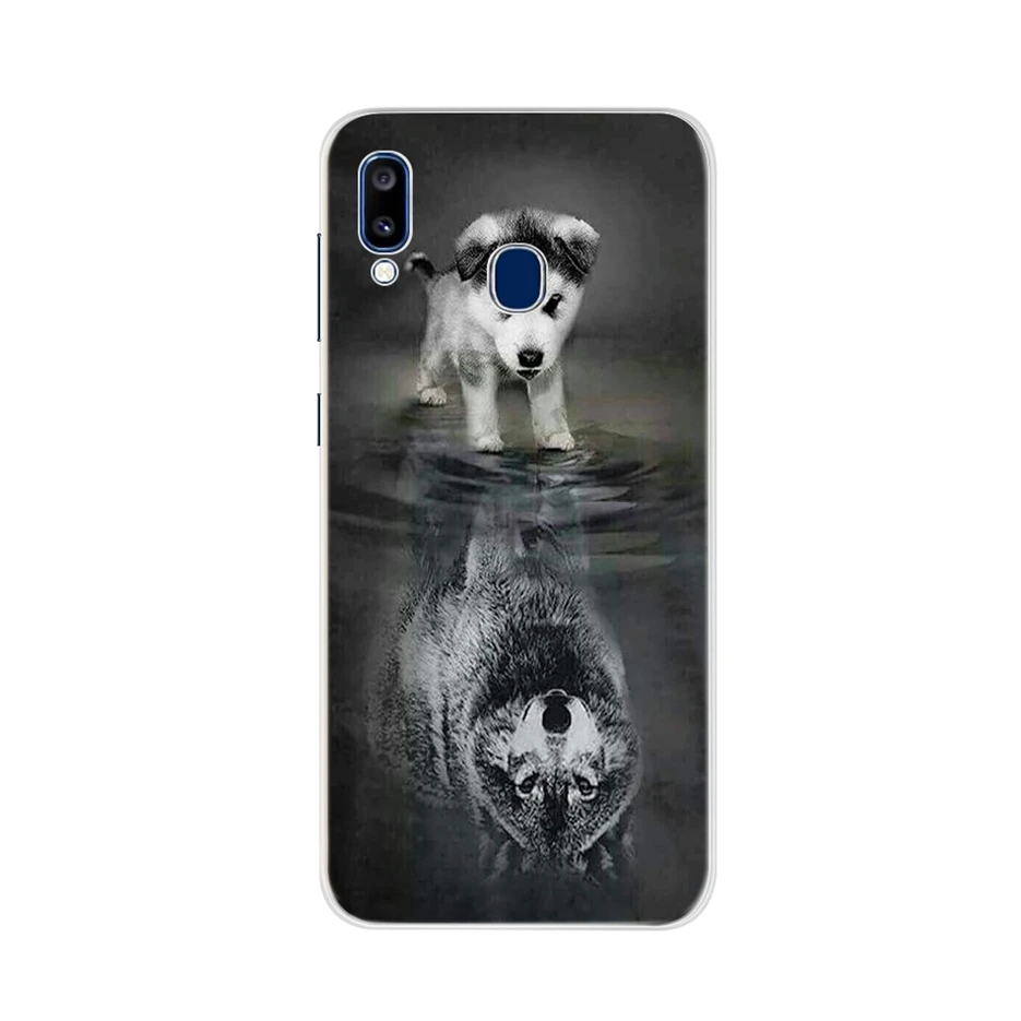 Серебристый Чехол для samsung Galaxy A20 чехол A205 A205F силиконовая Мягкая задняя крышка из ТПУ для samsung a20 a20e A 20 E чехол A202 A202F Funda - Цвет: Серебристый