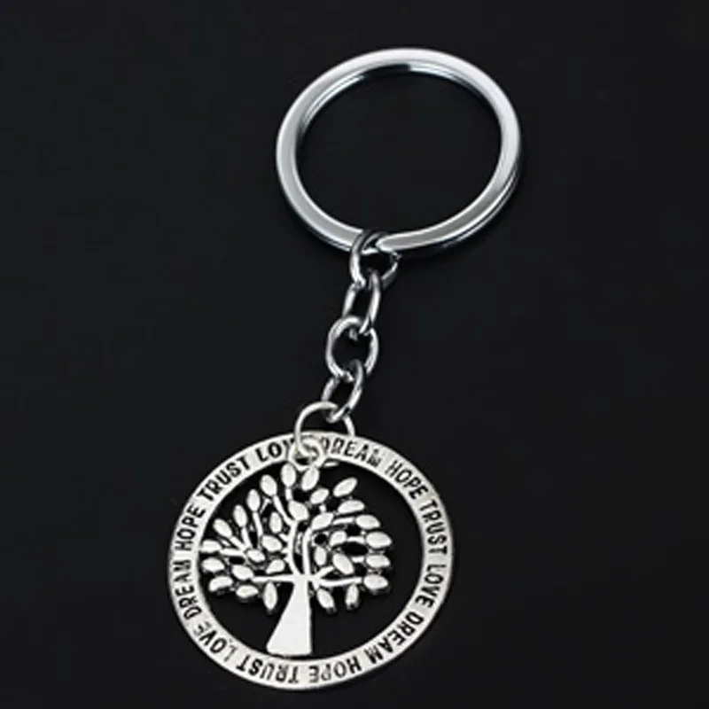 Модные брелки в виде дерева жизни брелок для ключей женщин и мужчин ювелирная