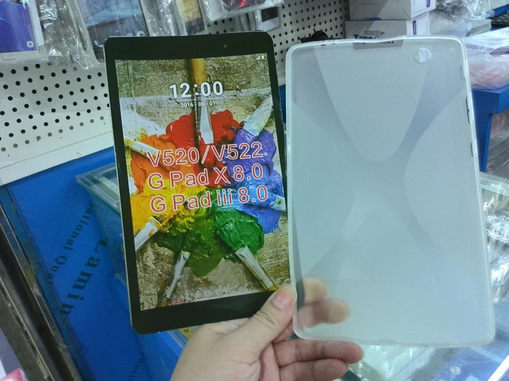 Ультратонкий Мягкий силиконовый защитный чехол X Line из ТПУ для планшета LG G PAD 8 0