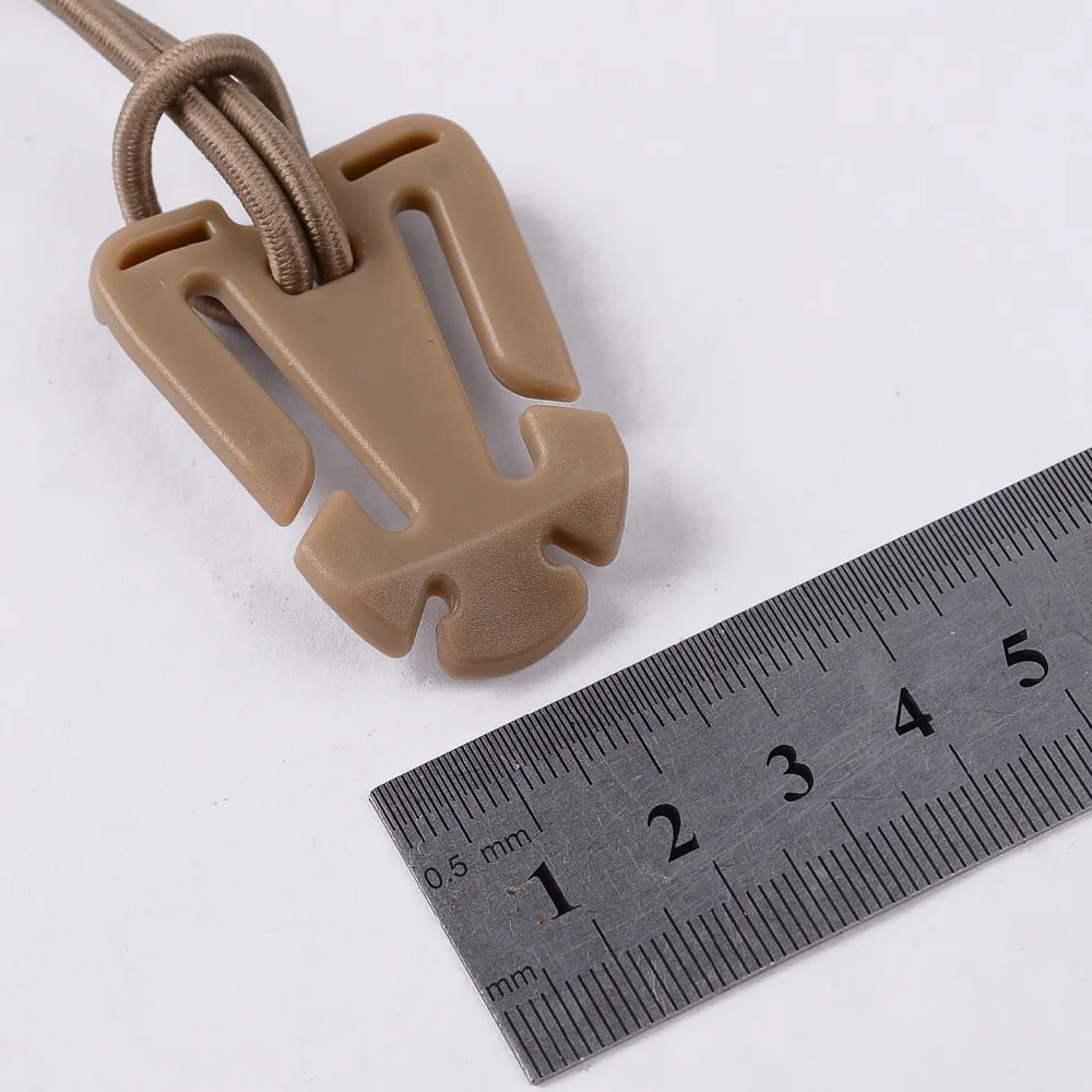 1Pc EDC Molle Backpack Carabiner EDC Tool Elastic Rope Webbing Buckle Winder Climbing Accessories