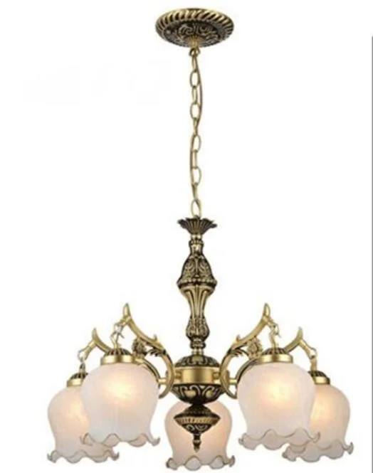 Деревенский светильник ing несколько люстр бронзовый цвет лампа для спальни