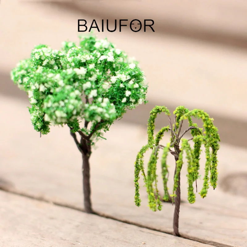 Миниатюрная Рождественская елка BAIUFOR имитация растений цветные елки Кленовая