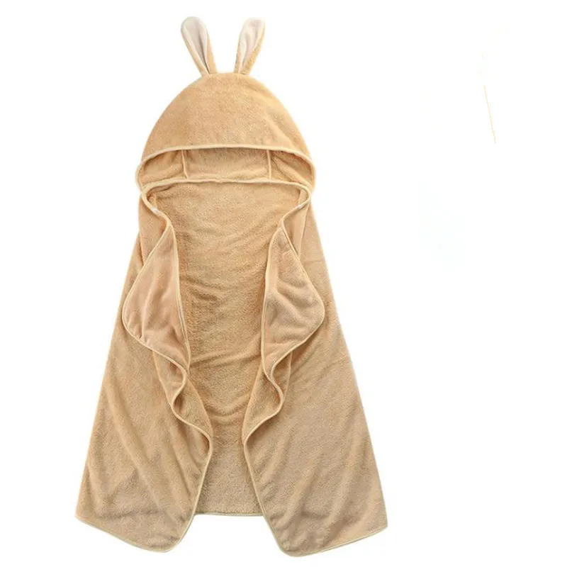 Детское полотенце с капюшоном хлопковое банное для новорожденных детские