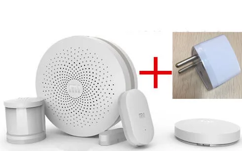 Add Small EU Plug Xiaomi умный дом Комплект Mijia шлюз двери окна человеческого тела датчик беспроводной переключатель - Цвет: Add Small EU Plug