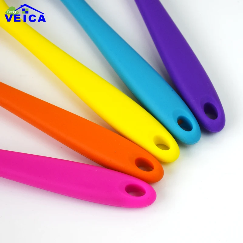 1 шт. антипригарная силиконовая ложка 21 см с сердечником из нержавеющей стали|rubber