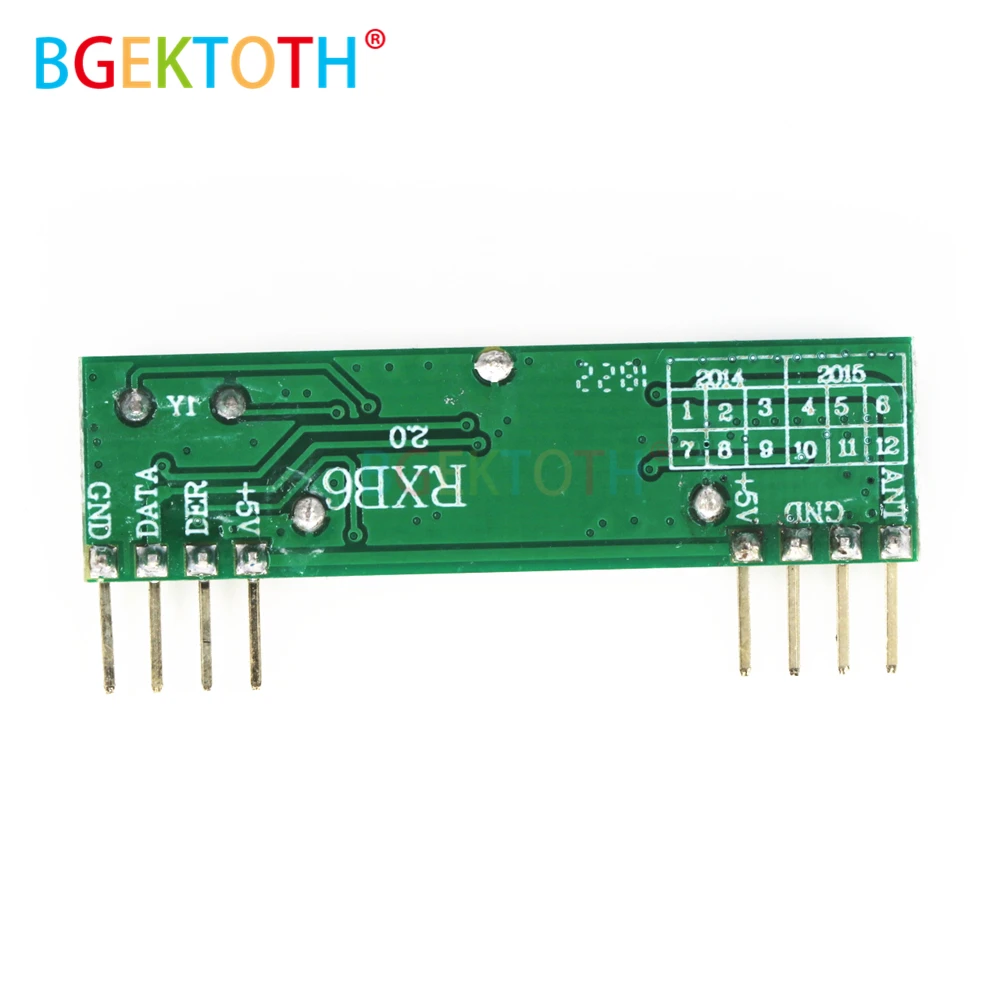 RXB6 433 МГц Супергетеродинный беспроводной приемник модуль ARM/AVR|Детали и