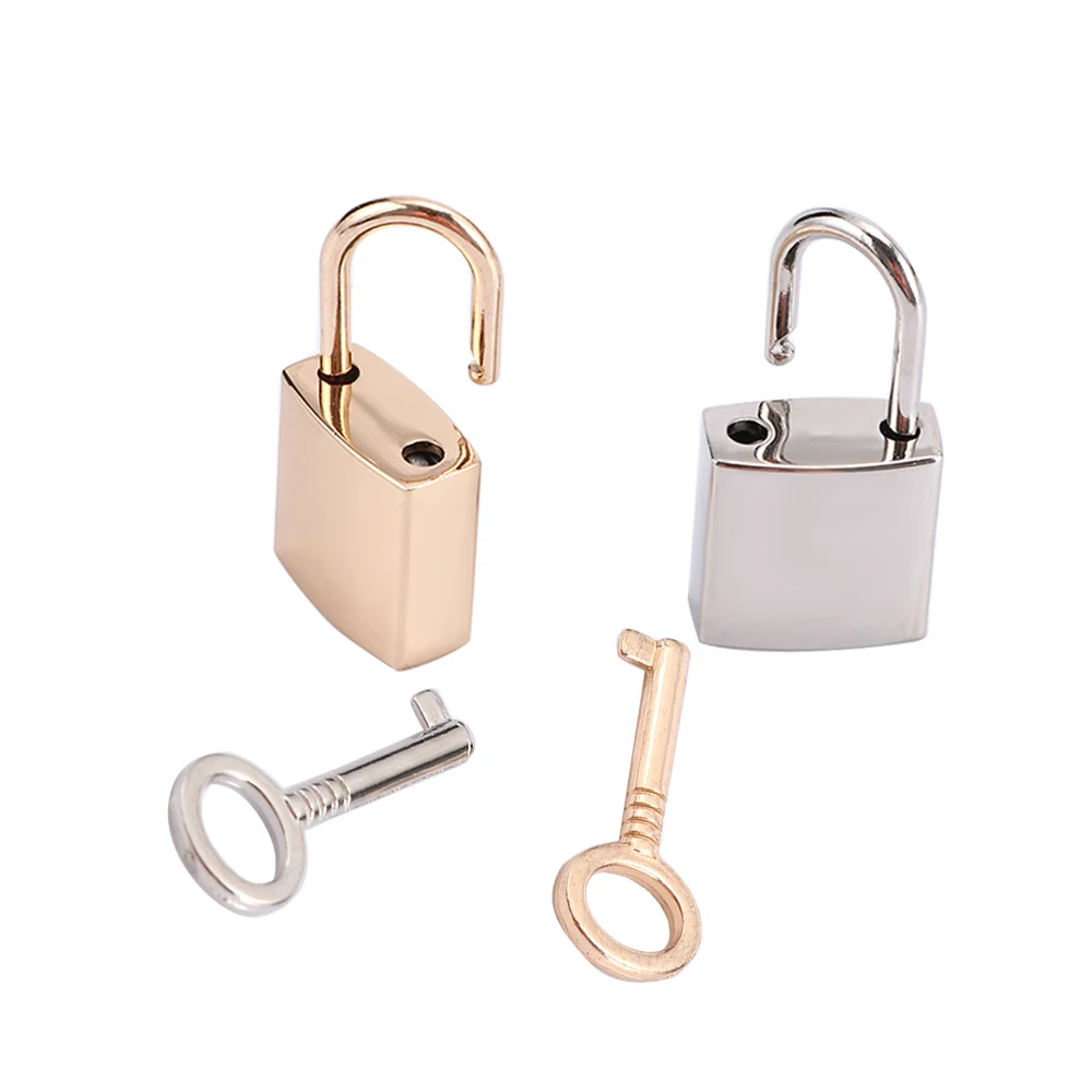 

Mini Archaize Padlocks Key Lock With Key Supplied For Jewelry Box Storage Box Diary Book Gold Silver Color Good Quality