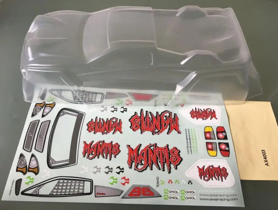 Автомобиль багги Nitro Racing 1/8 с прозрачным кузовом для Venom 811-T, Kyosho ST, HPI Hellfire, Xray XT8, MBX7T.