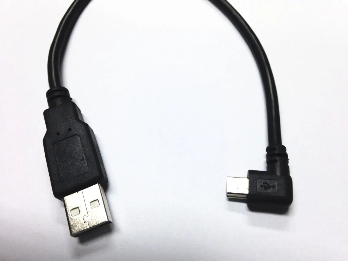 Левый поворот 90 градусов deg USB2.0 жесткий диск цифровой камеры Телефонный Кабель Т