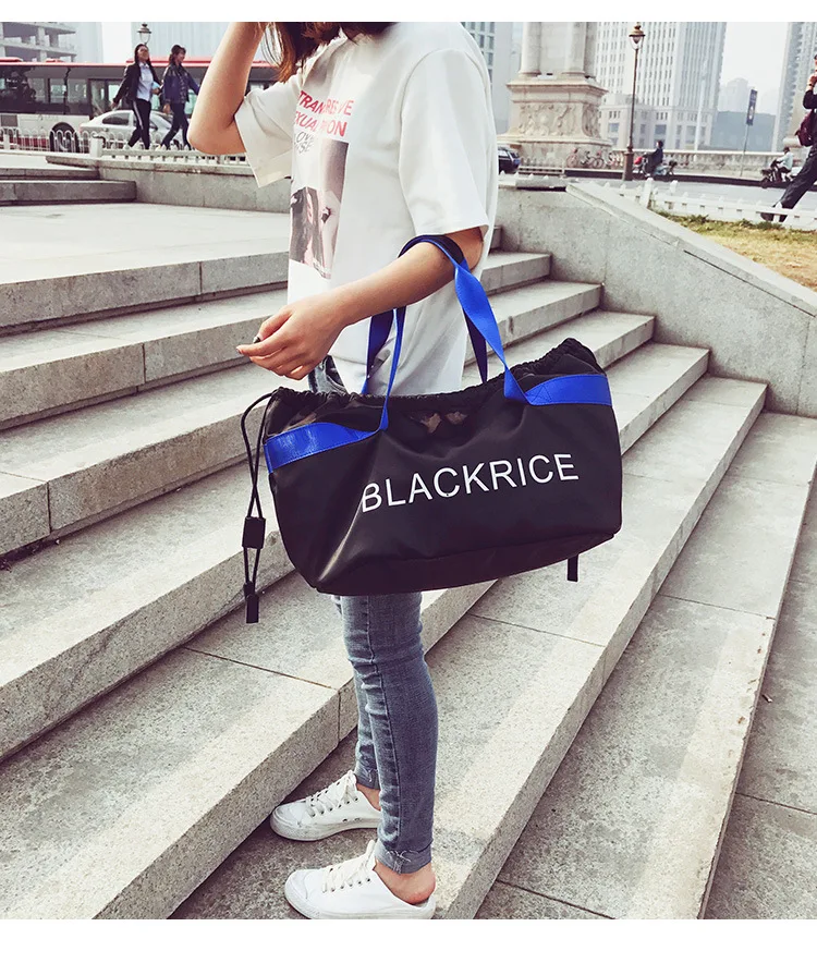 Письмо модный бренд Оксфорд Gym Bag для фитнес для женщин спортивная сумка чехол для мусора путешествия вещевой мешок женский
