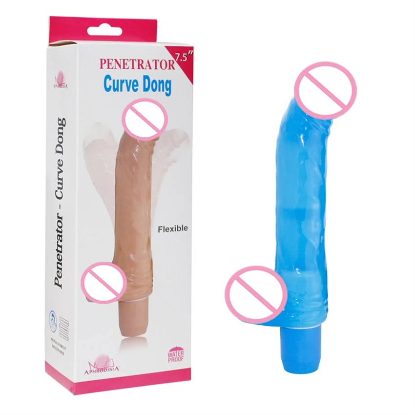 APHRODISIA 7 5 Inch G Вибратор Скорость Penetrator Вибрационный мягкий Донг Vibe гибкий интимные