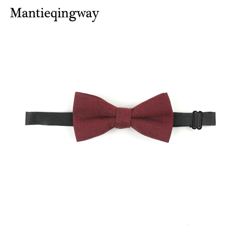 Mantieqingway цвет красного вина Для мужчин формальные Бизнес костюмы с бантом для