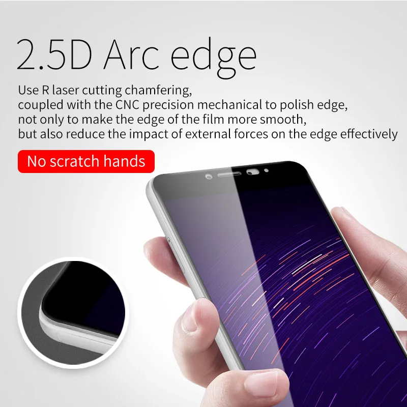 TCICPC для Meizu M3 Note Защитное стекло закаленное 2.5D 9 H защитная пленка на весь экран M3Note