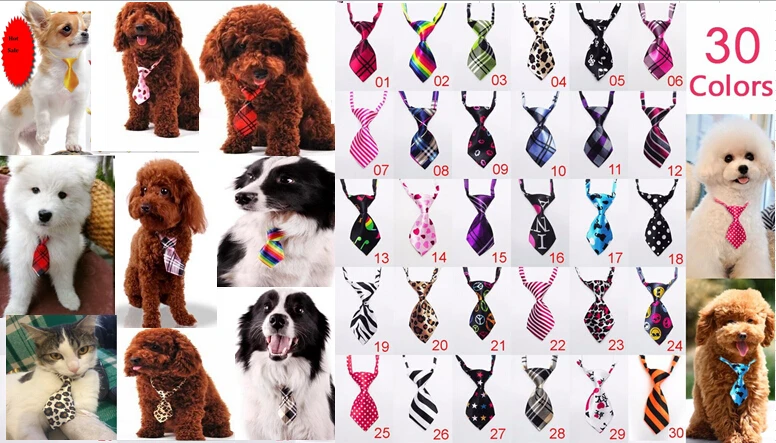 100 шт./лот большая продажа с фабрики собачьи Галстуки для домашних животных
