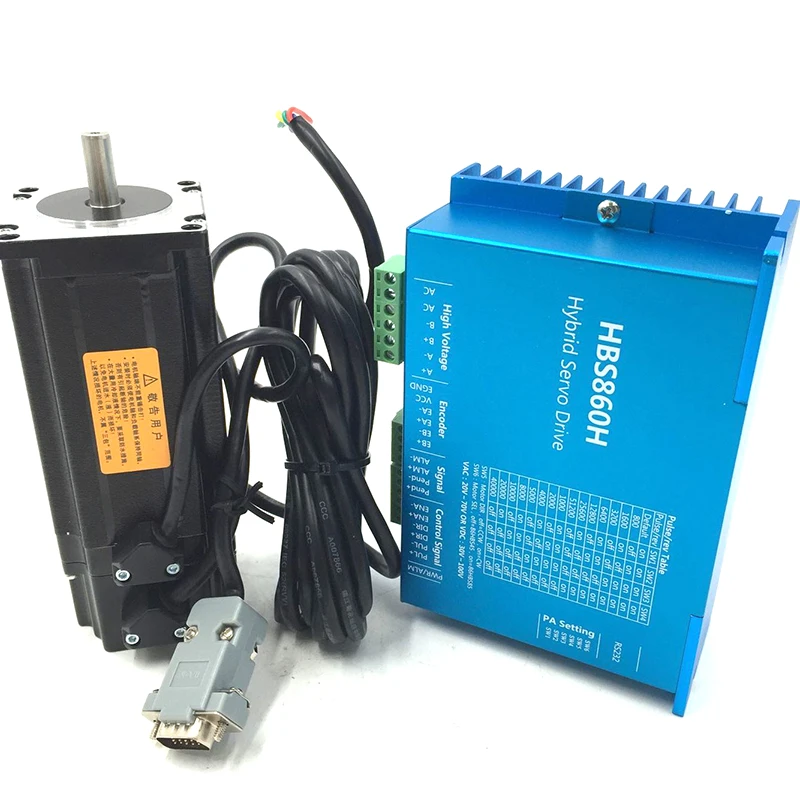 DSP CNC шаговые наборы HBS860H + 57HBS36 маршрутизатор NEMA23 3.6Nm замкнутый цикл шаговый привод