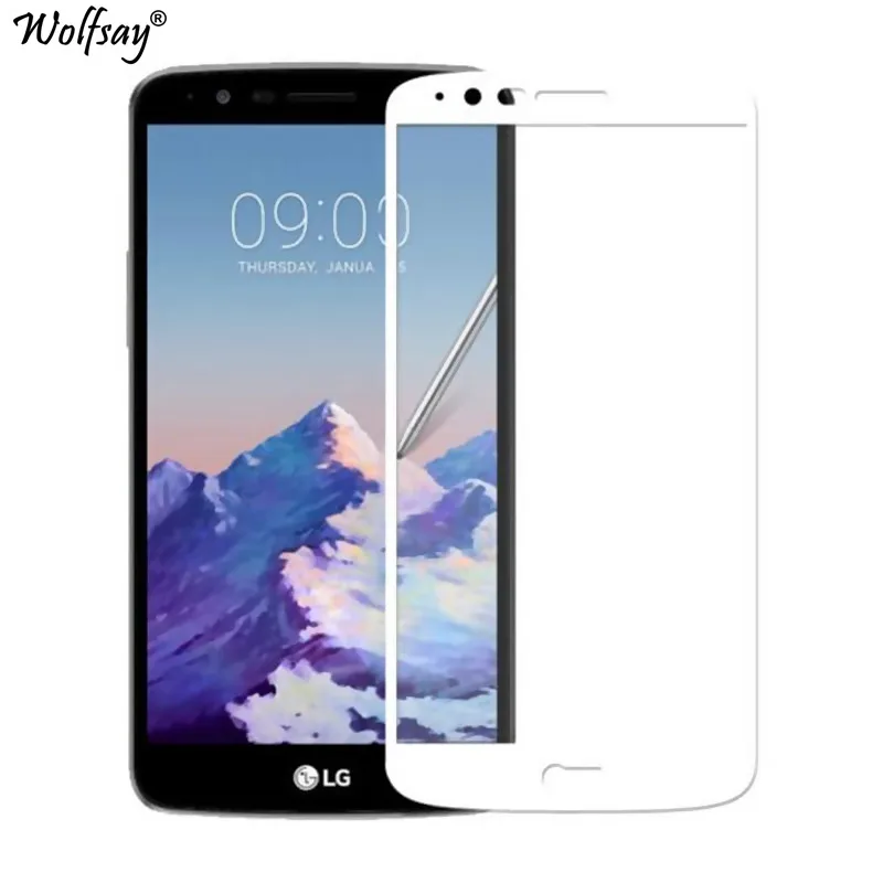 White 2 шт полное покрытие стекло для LG Stylus 3 Защита экрана закаленное стекло для LG Stylus 3 LS777 пленка с закругленными краями для LG Stylo 3 - Цвет: White