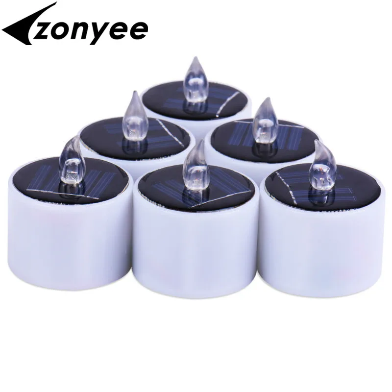 Солнечная энергия светодиодные свечи беспламенный электронный фестиваль