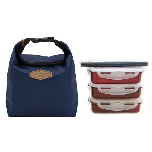 Однотонная Сумочка для ланча Женская водонепроницаемая сумка еды bolsa almuerzo термос