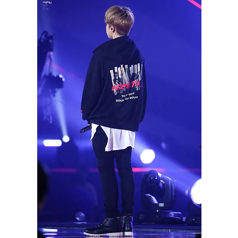 Kpop Concert the Same Cap Hoody Fall Winter Women Hoodies Long Sleeve Pullover Outerwears | Женская одежда