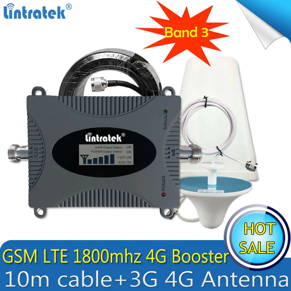 Lintratek LTE 1800mhz 4G FDD GSM сотовый ретранслятор мобильный сигнал усилитель repetidor de sinal