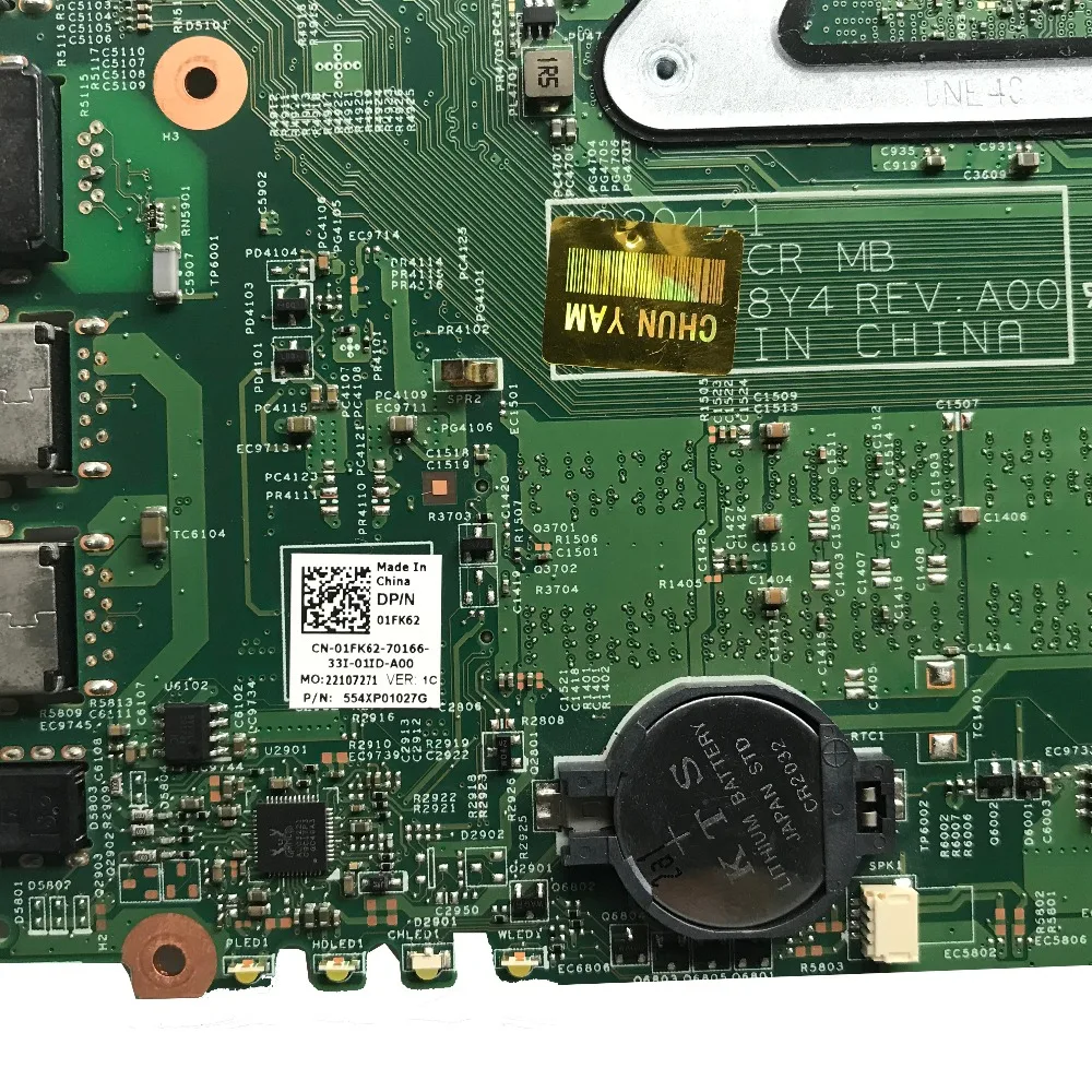 SZWXZY для Dell 2421 3421 5421 Материнская плата ноутбука с I5-3337U GT730 DDR3 CN-01FK62 01FK62 1FK62 PWB:5J8Y4 REV:A00