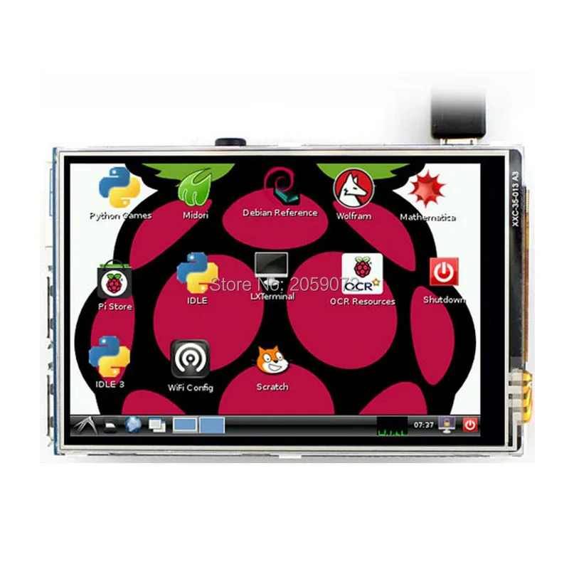Raspberry Pi 3 модуля B/4B 5-дюймовый ЖК-дисплей tft raspberry pi lcd с сенсорным экраном |